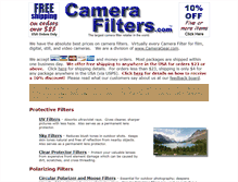 Tablet Screenshot of camerafilters.com